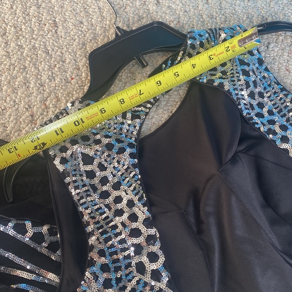 Calvin Klein NWT Exquisite SILVER Sequin Mermaid Ball Gown Dress 4 sparkle bling - Picture 13 of 13